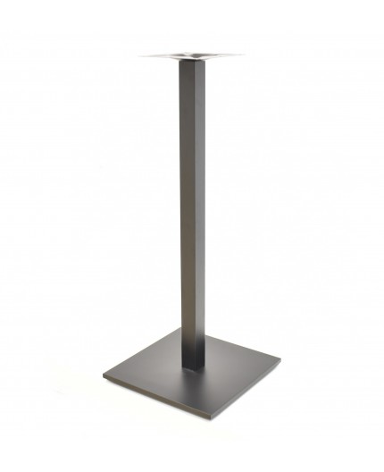 Base de mesa BEVERLY, alta, tubo cuadrado, negra, 45*45*110 cms