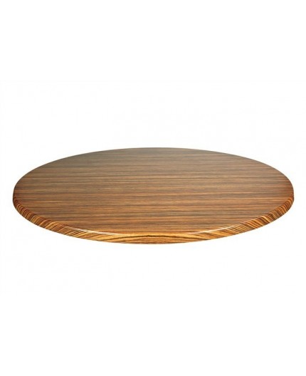 Tablero de mesa Topalit, ZEBRANO LIGHT, 60 cms de di metro*.