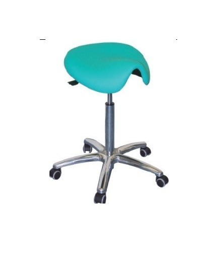 Taburete WORK 16, gas, asiento tapizado tipo ponny