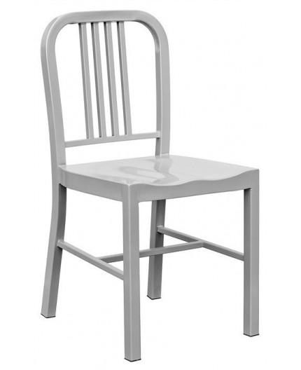 Silla NAO, acero, gris plata