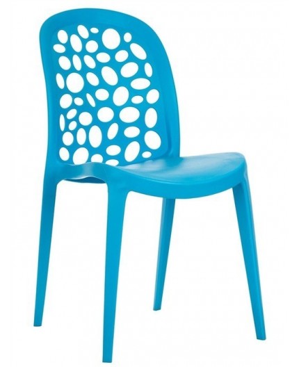 Silla ARASHI, polipropileno azul celeste*