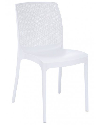 Silla BORA, polipropileno blanco