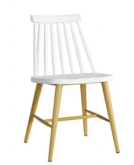 Silla CAMUS, metal, blanca