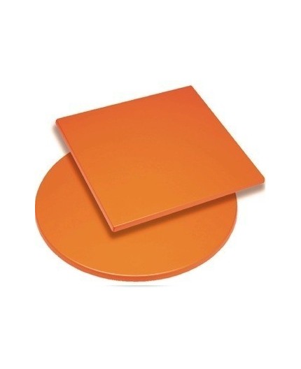 Tablero de mesa Werzalit Alemania, NARANJA 326, 70 x 70 cms*