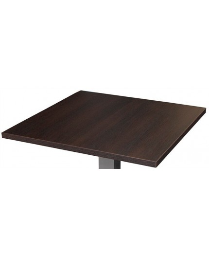 Tablero de mesa WOOD-80C, chapado haya, barnizado wengu, 80 x 80 cms*