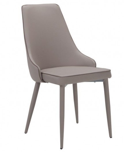 Silla ISSABEL, metal, similpiel color capuchino