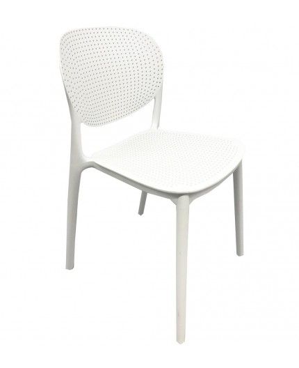 Silla OCEAN, apilable, polipropileno blanco*