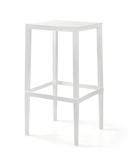 Mesa CHOPIN-103, apilable, polipropileno blanco, 56 x 56 x 103 cms