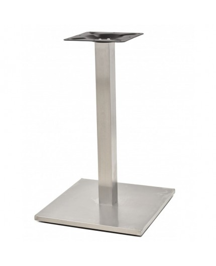 Base de mesa IPANEMA, acero inoxidable, 45*45*72 cms, pulido satinado