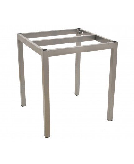 Base de mesa LIRIO, metal acabado gris plata, 65*65*72