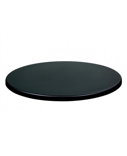 Tablero de mesa Werzalit-Sm, NEGRO 55, 70 cms de di metro*.